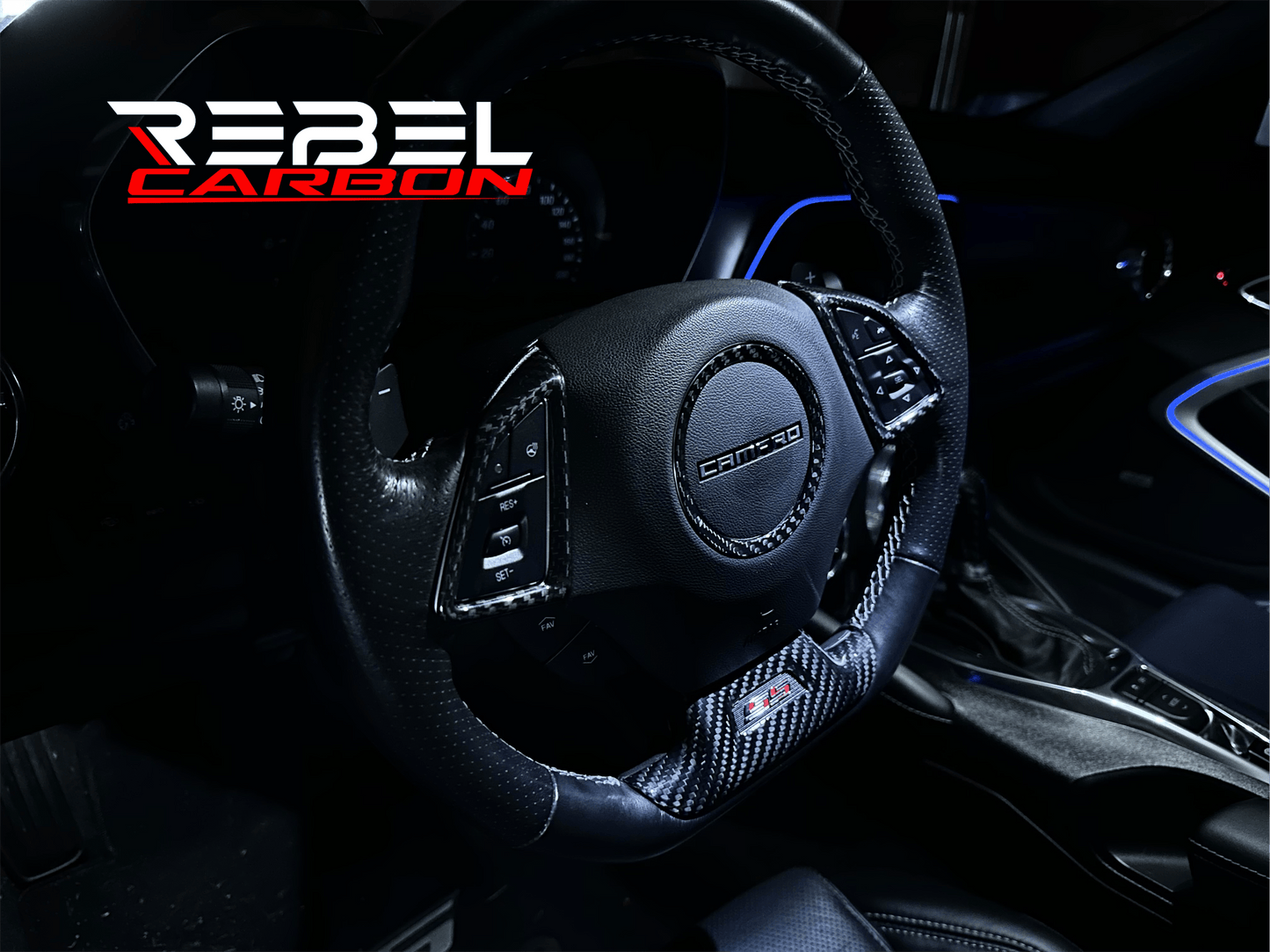 
                  
                    Carbon Fiber Lower Steering Wheel Cover | 2016–2023 Camaro
                  
                