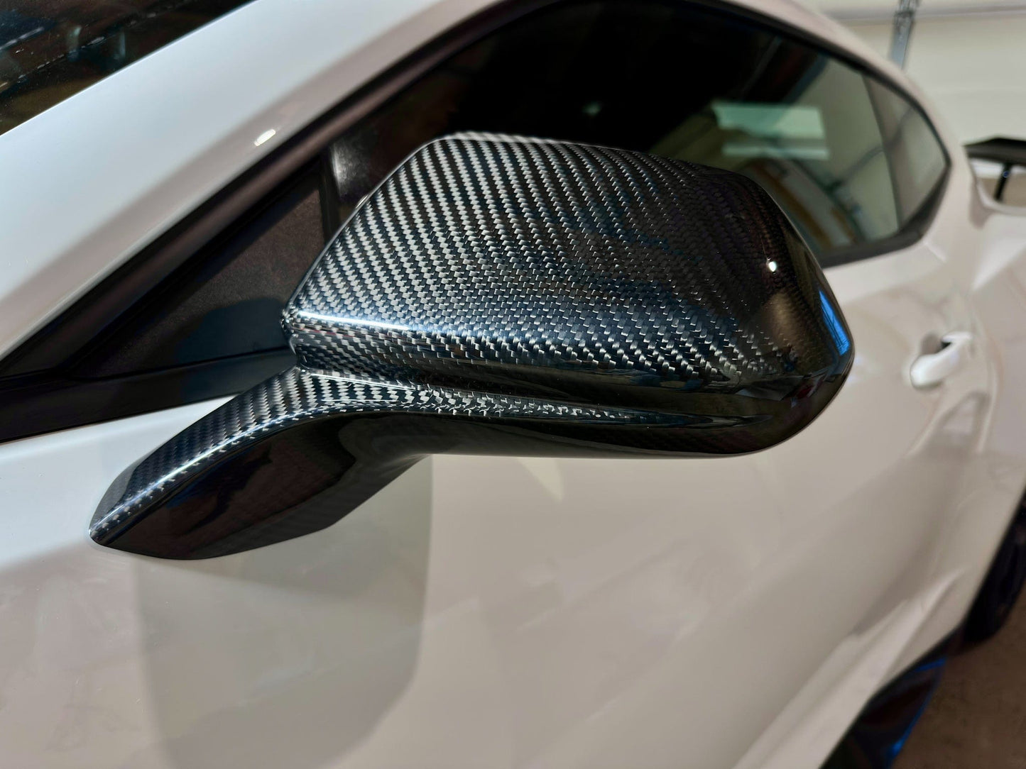 Camaro carbon fiber mirror cover drivers side
