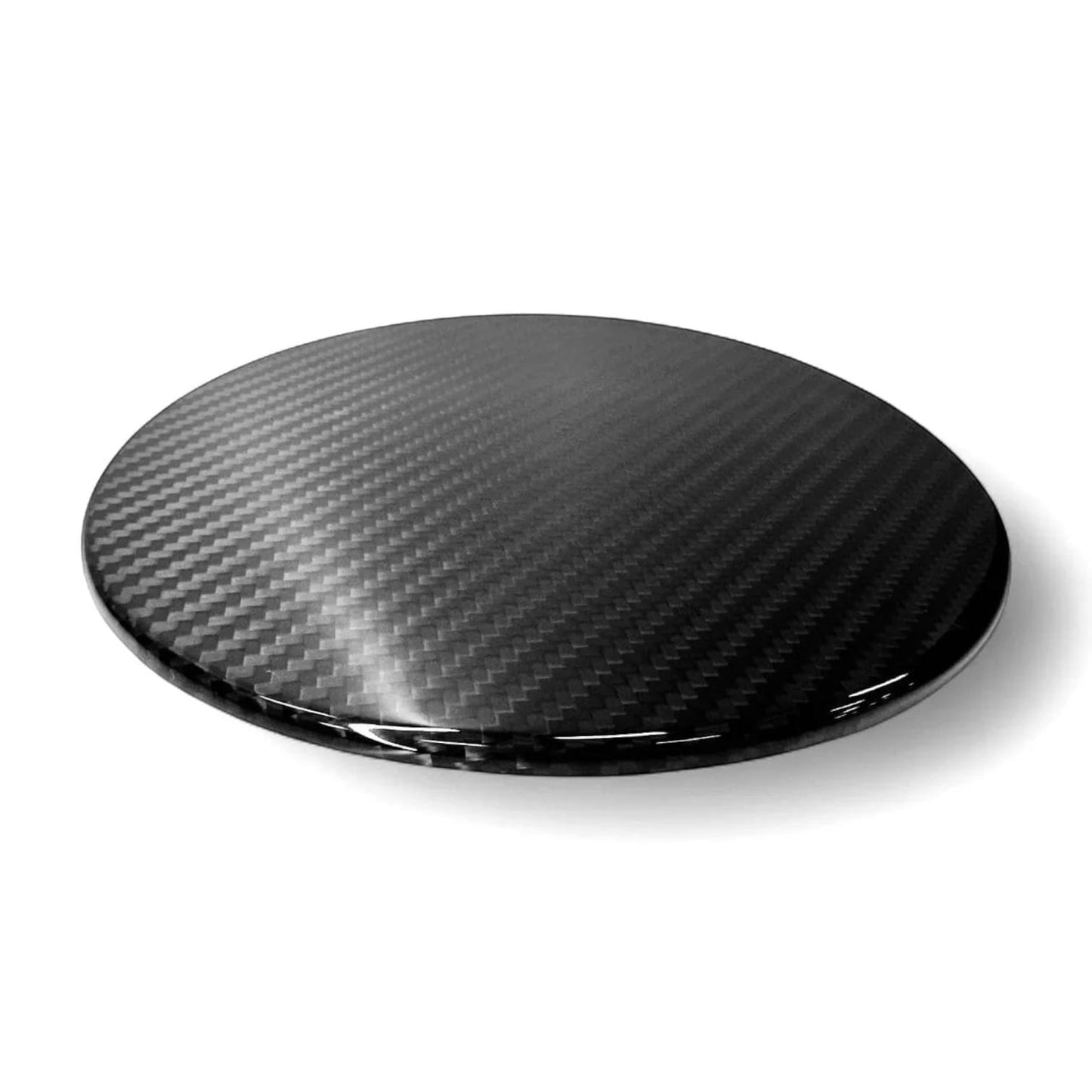 
                  
                    Rebel Carbon Fiber fuel door cover for 6th Gen Camaro featuring a high-gloss 2x2 twill weave finish.
                  
                