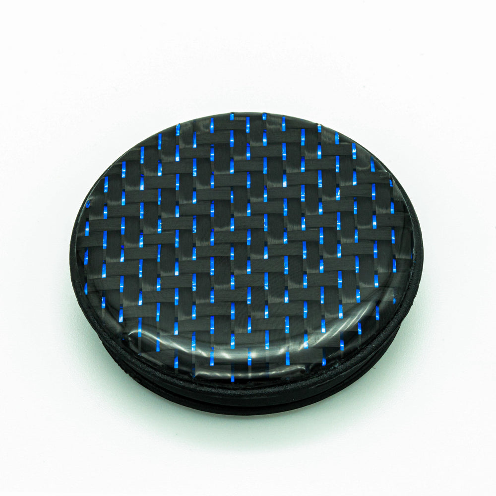 Blue Reflective Carbon Fiber Phone Grip