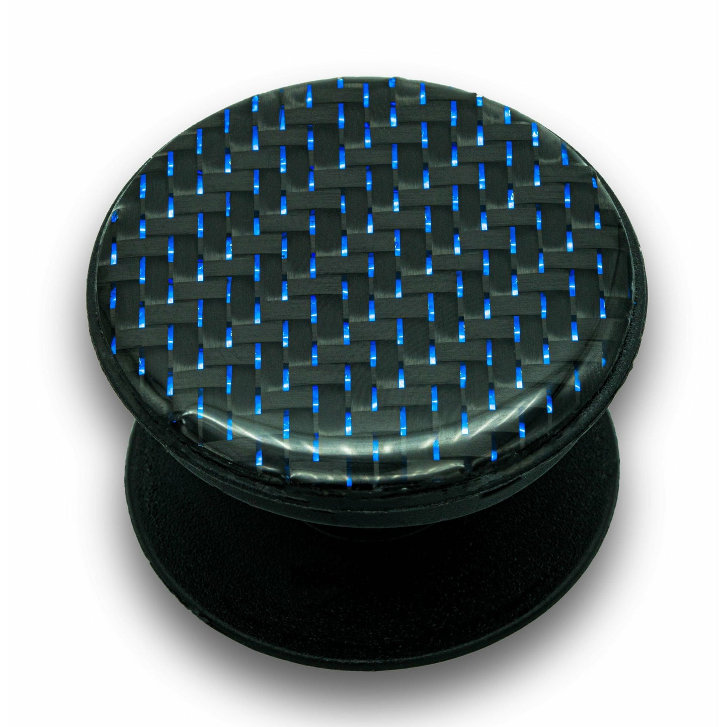 Blue Reflective Carbon Fiber Phone Grip