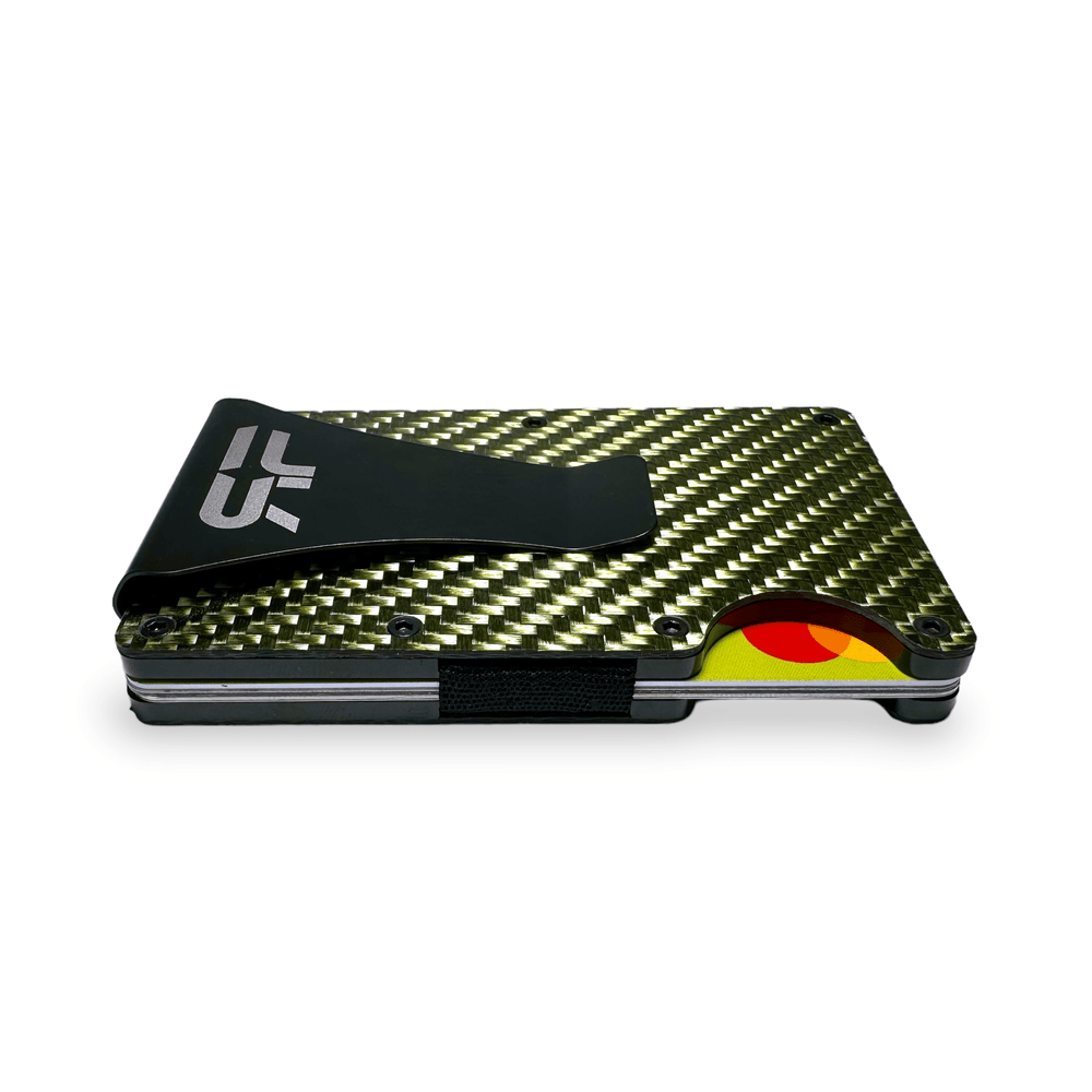 
                  
                    Gold Carbon Fiber RFID Blocking Slim Wallet
                  
                