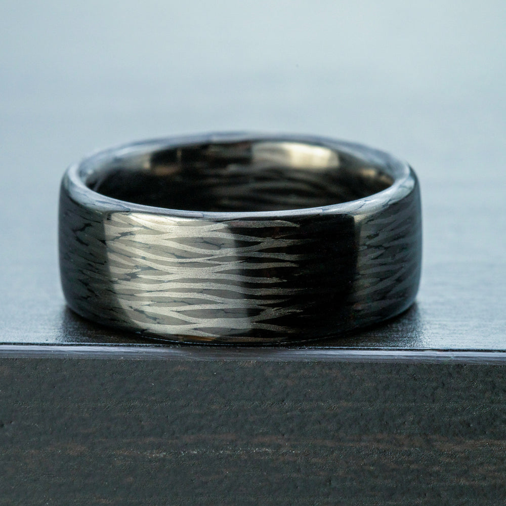 Pure Carbon Fiber Men's Ring